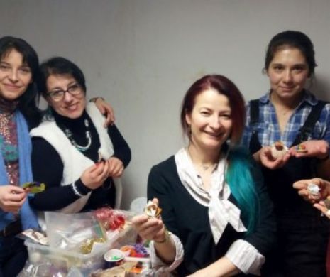 Şezătoarea mărţişoarelor din Centrul Vechi al Bucureştiului