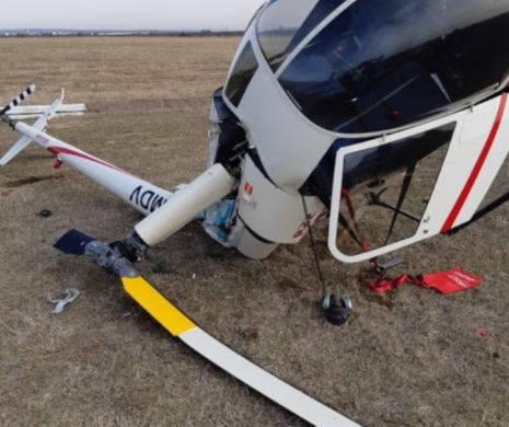 Incident aviatic grav în Prahova. Un elicopter s-a prăbușit