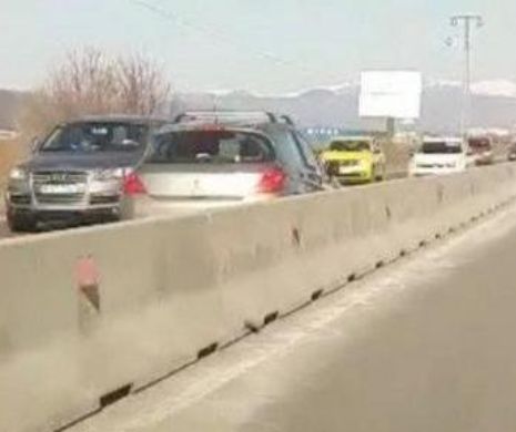 Pensionarul „Dandana”. La 84 de ani, cu mașina pe contrasens pe DN1