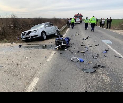 Tragic. Un motociclist în vârstă de 28 de ani a murit într-un accident de circulație
