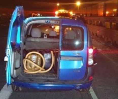 Hoți prinși cu focuri de armă. Urmărire ca în filme pe A1