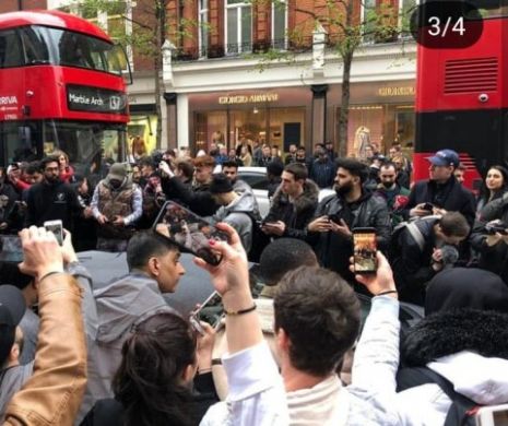 Sexy-moldoveanca a provocat isterie pe străzile din Londra. Mii de oameni s-au înghesuit pentru a imortaliza momentul. Pozele au devenit virale
