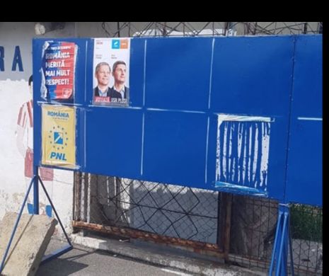 Amendă consistentă pentru un afiș electoral rupt