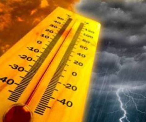 Vremea. Fenomene meteo extreme, la finalul primăverii. Temperaturile au luat-o razna