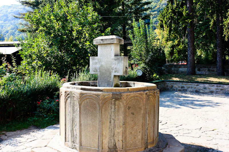 Săltat de polițiști pentru că a adunat banii din fântâna mănăstirii