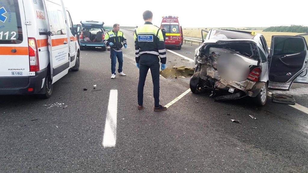 Trafic blocat pe Autostrada Soarelui. Accident rutier la Cernavodă