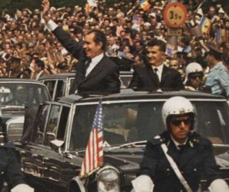 Nixon și Ceaușescu. sursa: arhiva