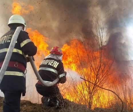 Alertă la munte! Incendiu în stațiunea Sinaia. Pompierii intervin în forță