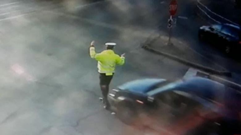 Polițist accidentat grav la Oradea