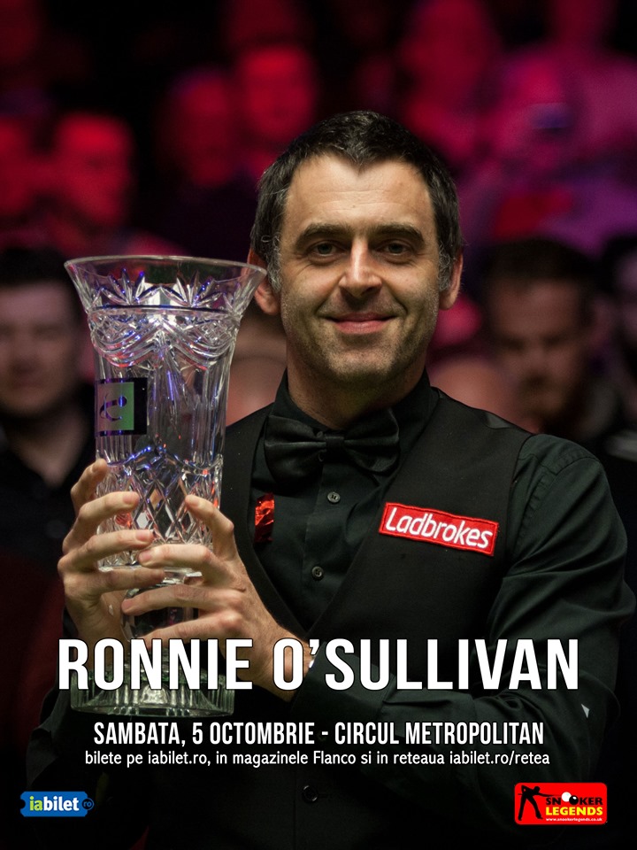 Ronnie O'Sullivan: Revine în România. Night of 1,000 Centuries Tour