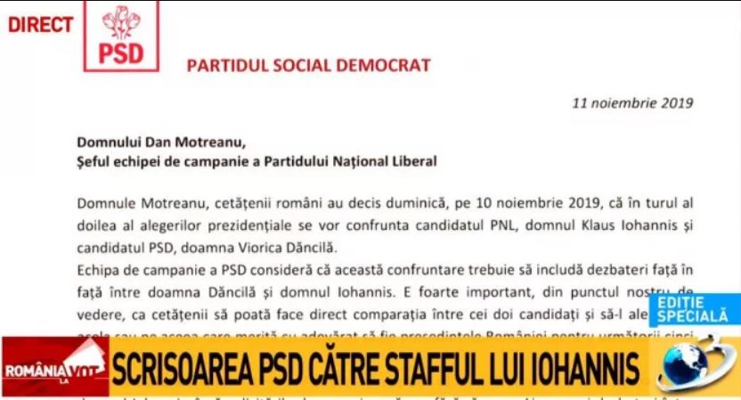 PSD, scrisoare de ultim moment pentru Iohannis. „Suntem deschiși oricărei variante”