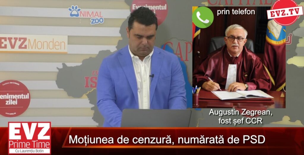 Evz.TV. Augustin Zegrean, despre alegerile anticipate. „Nu poți să le faci când vrei”