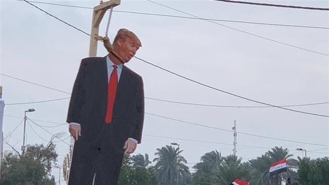 Efigii ale lui Trump, spânzurate la Bagdad