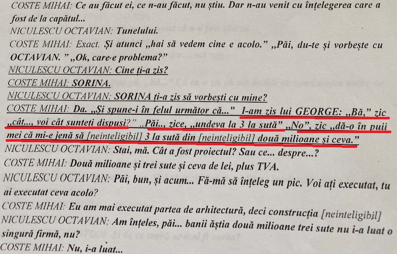 Stenogramele integrale cu discuțiile celor doi denunțători ai Sorinei Pintea.