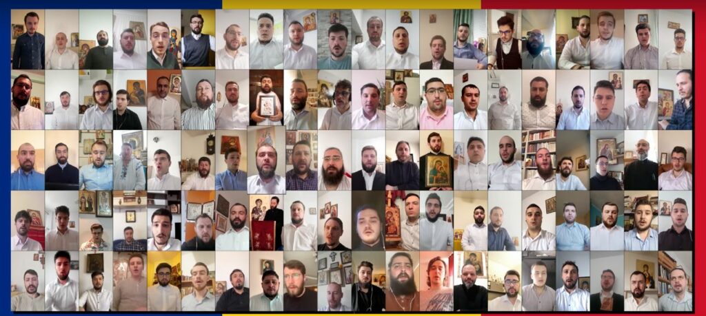 Cutremurător: 100 de psalți se roagă Maicii Domnului (VIDEO)