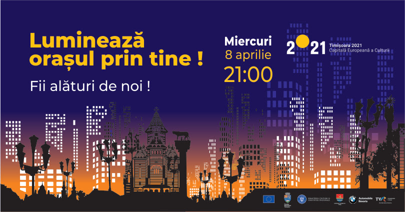 ”Luminează orașul prin tine”. Moment special de solidaritate cu medicii