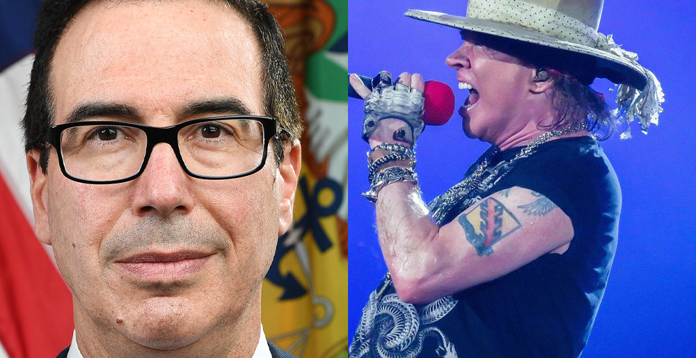 Solistul trupei Guns N' Roses l-a atacat dur pe secretarul Trezoreriei SUA: „Un idiot!”