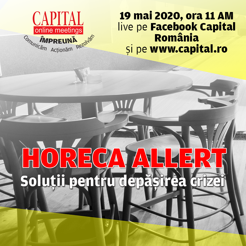 Capital Online Meetings – HORECA ALLERT: soluții pentru depășirea crizei