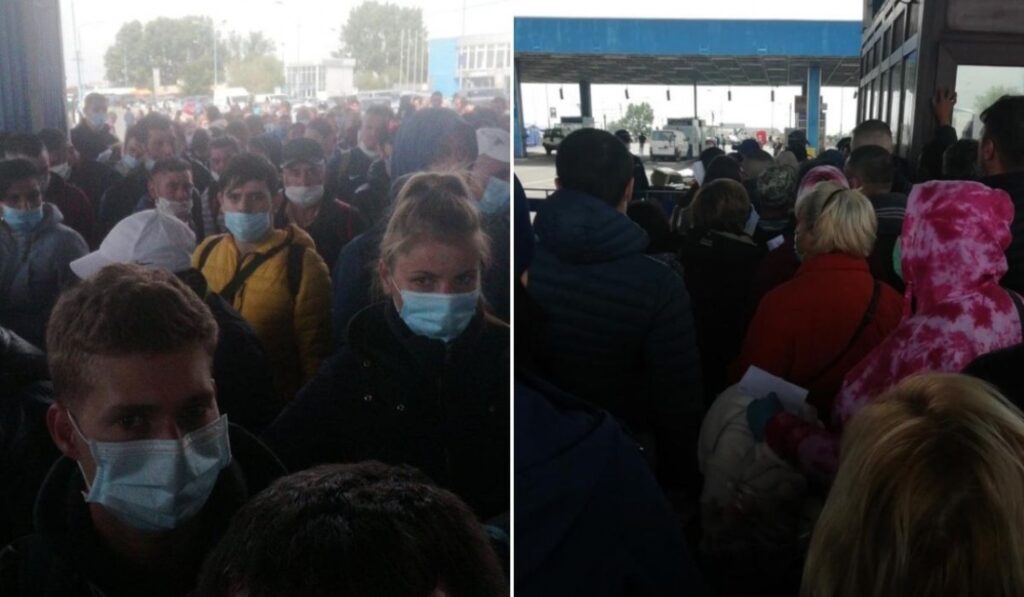 Scandal uriaș la Vama Nădlac! Sute de oameni protestează! Jandarmii, îmbrânciți!