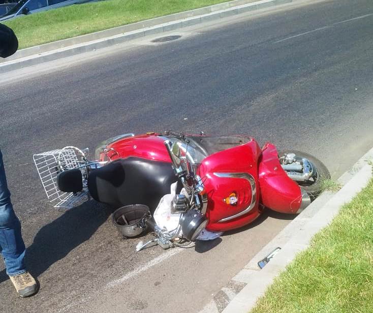 Accident în lanț în Capitală, din cauza dezinfectantului de pe șosea | VIDEO