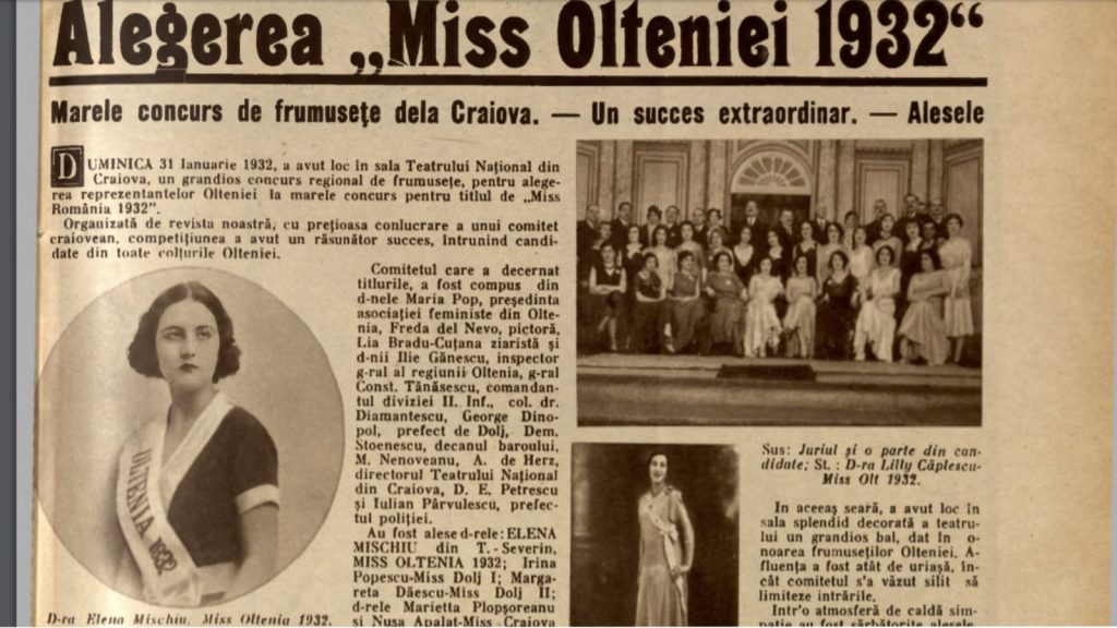 Oltenii își aleseră Miss