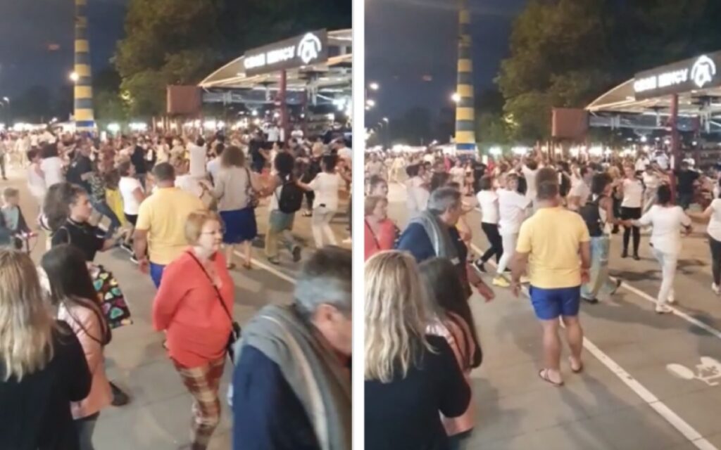 Sute de turiști au întins hora mare la Mamaia. Oamenii nu au mai ținut cont de reguli