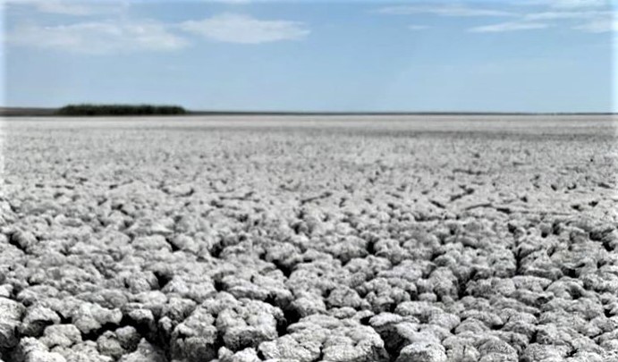 Imagini apocaliptice în Dobrogea. Cum a dispărut un lac de 850 de hectare