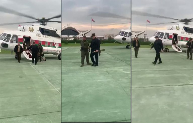 Lukașenko, cu vestă antiglonț și Kalașnikov: Au fugit ca șobolanii