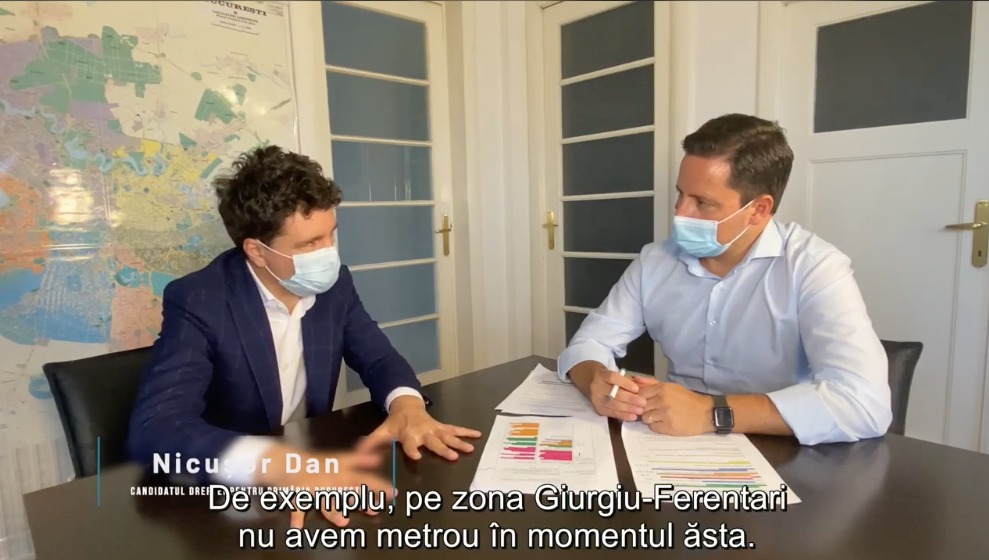 Nicușor Dan și europarlamentarul Nicolae Ștefănuță au discutat despre finanțarea proiectelor pentru București