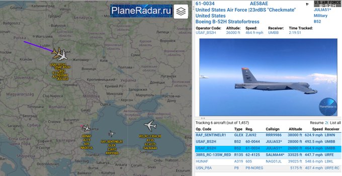 Baletul bombardierelor B-52 în apropierea granițelor Rusiei