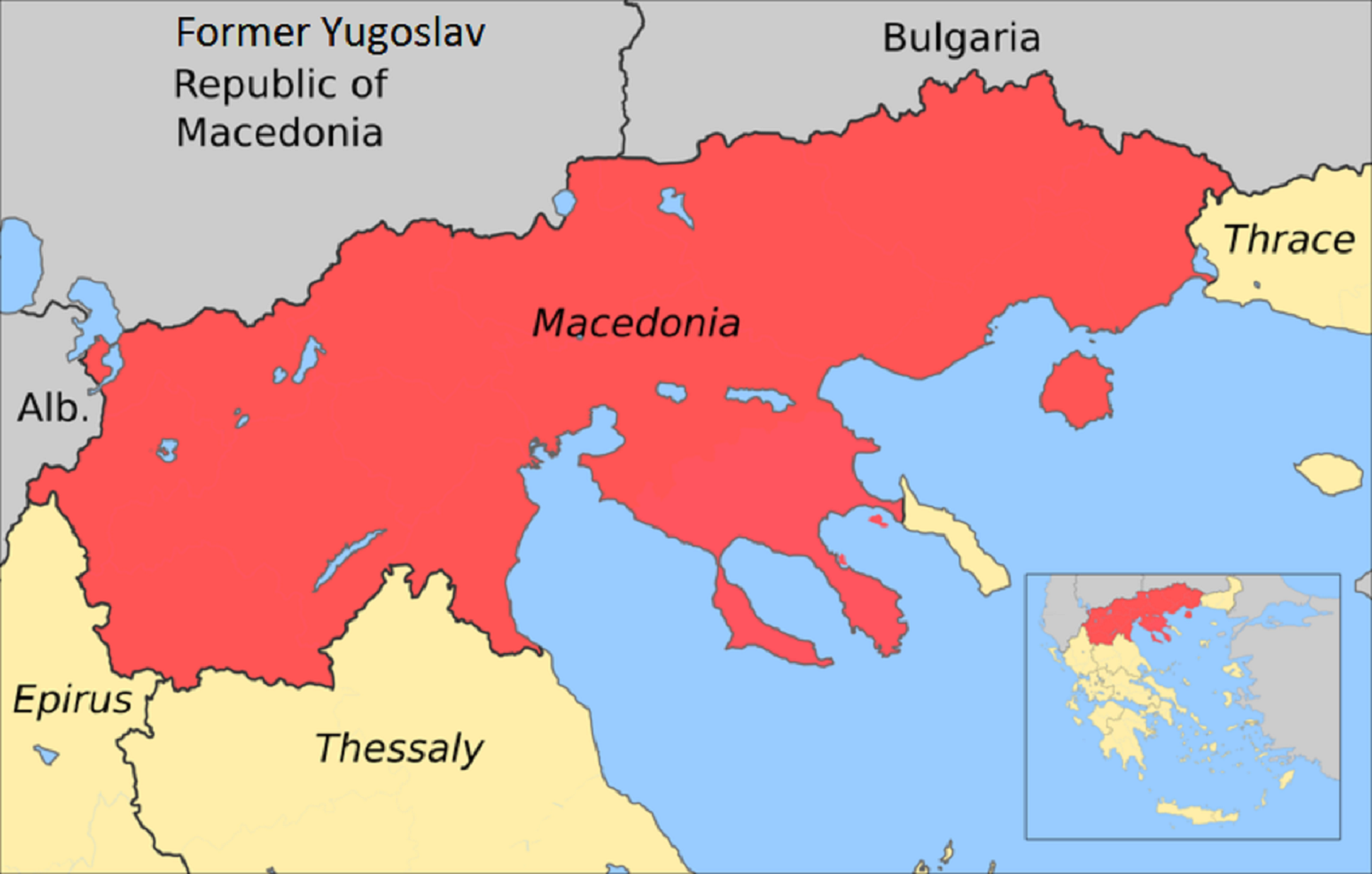 Greek Macedonia Map 