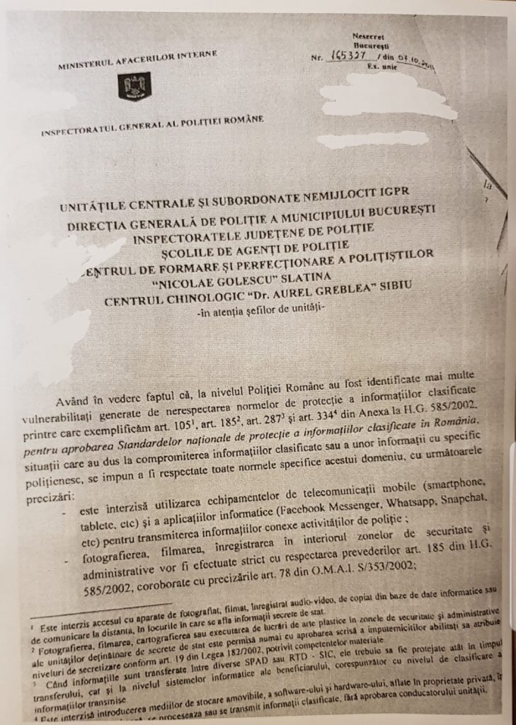 Grupurile de WhatsApp ale Poliției Române, mină de aur pentru infractori. Ordinul IGPR, ignorat de toată lumea
