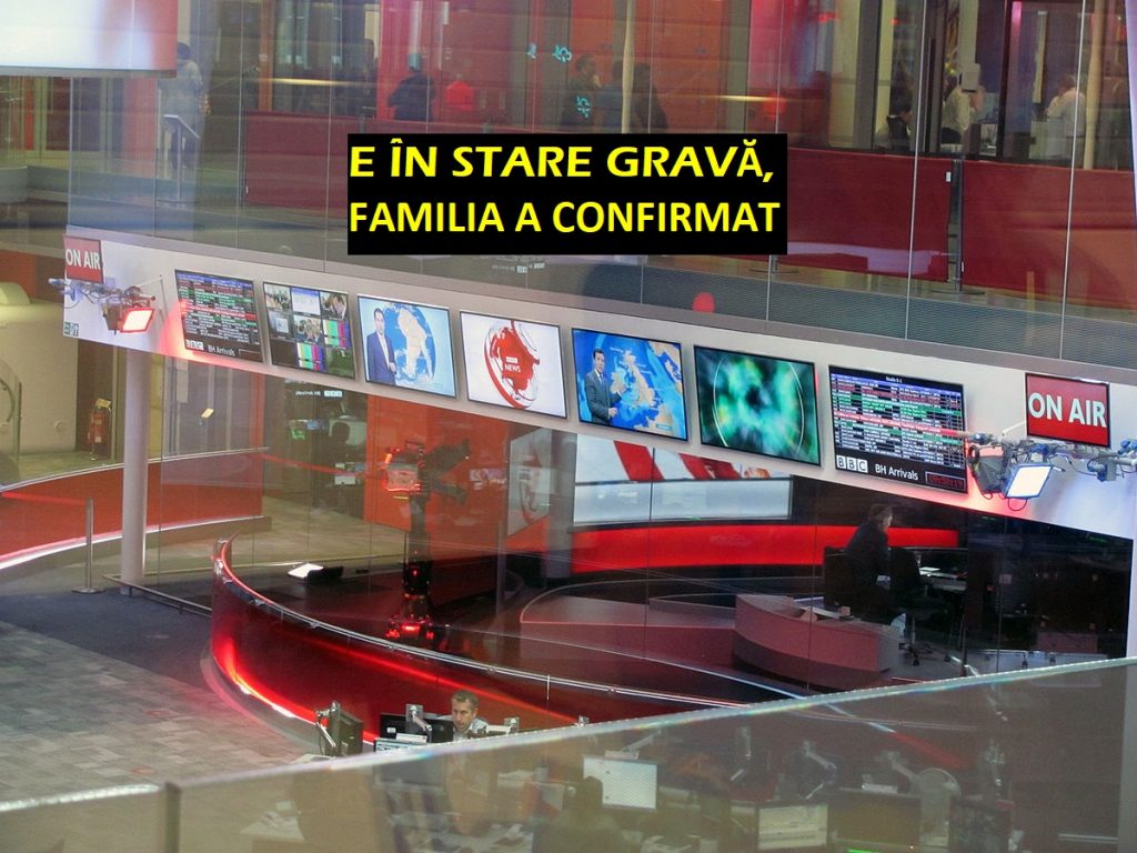 Un mare jurnalist are o boală cruntă! Lucrează la o televiziune-etalon. Alertă