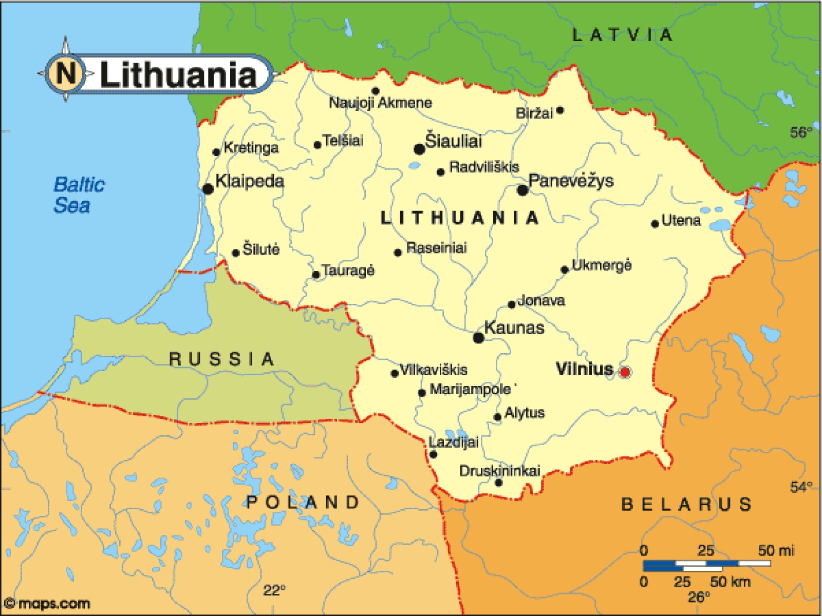 Lituania, în alertă aeriană. Populația, îndemnată să se adăpostească, avioane NATO au fost ridicate de la sol