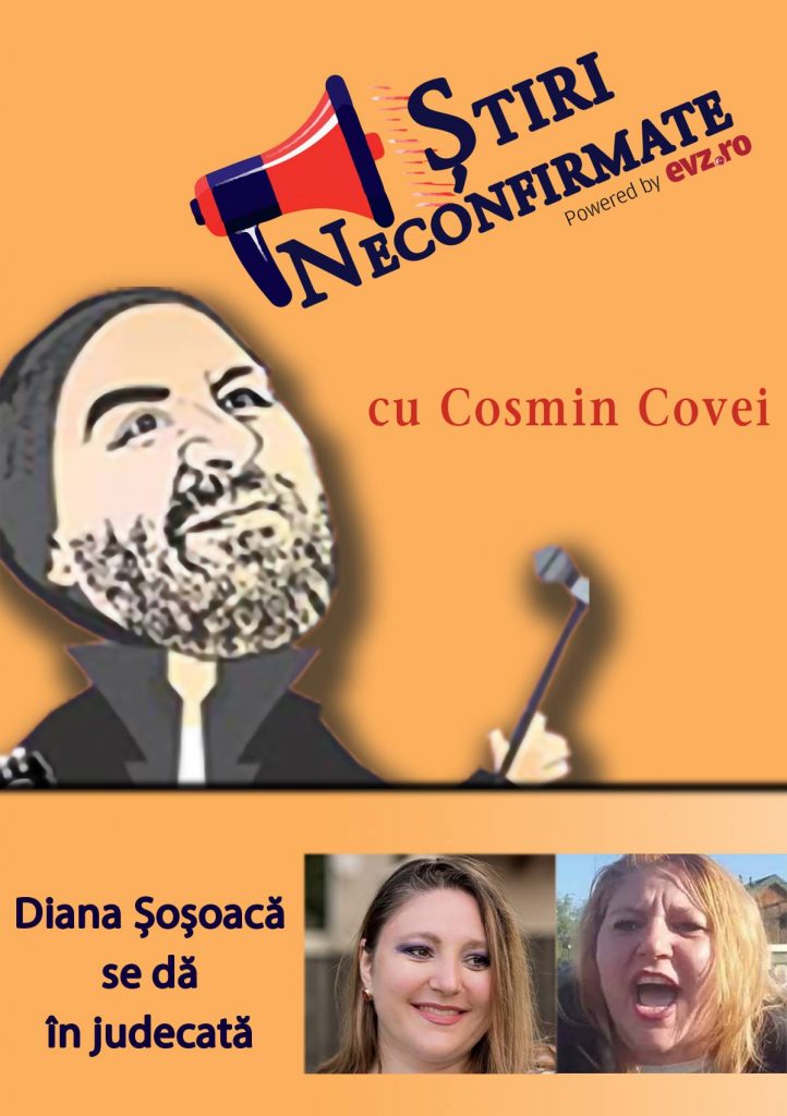 EVZ TV. Știri neconfirmate. Diana Șoșoacă își dă în judecată cea de-a doua personalitate 