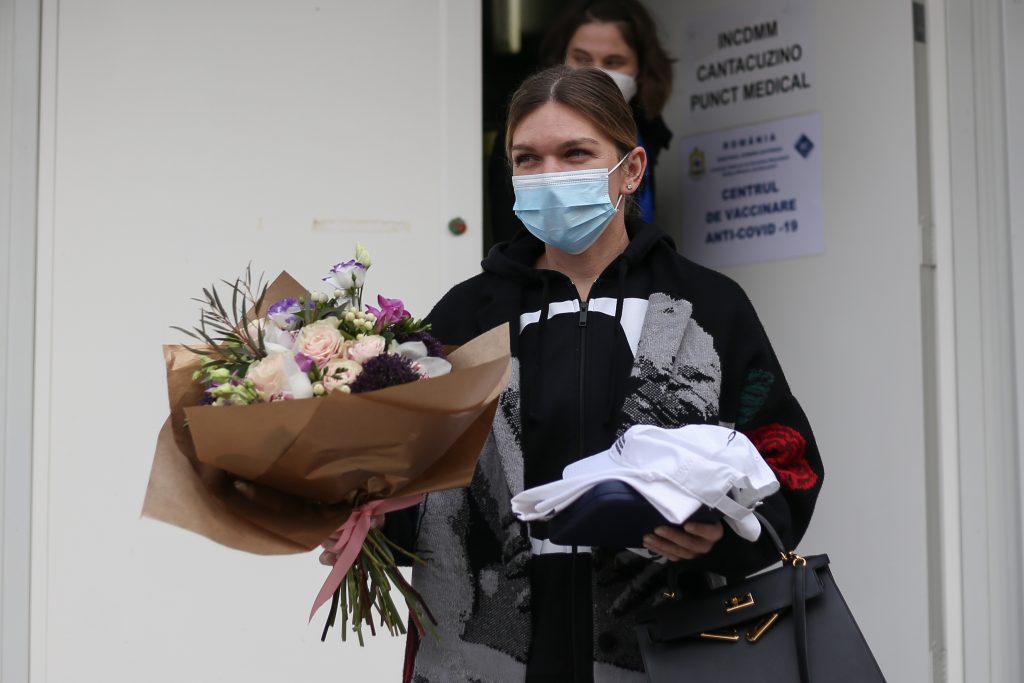 Reacția Simonei Halep după ce s-a vaccinat anti -COVID. Ce fel de vaccin a făcut. Foto