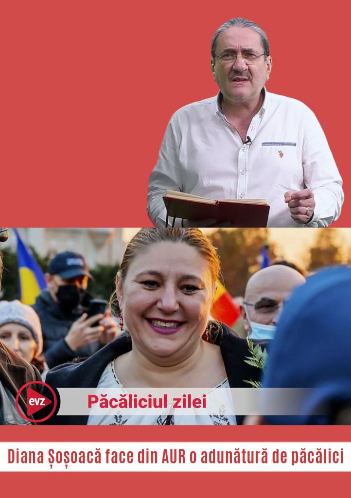 EVZ TV. Păcăliciul zilei. Diana Șoșoacă face din AUR o adunătură de păcălici