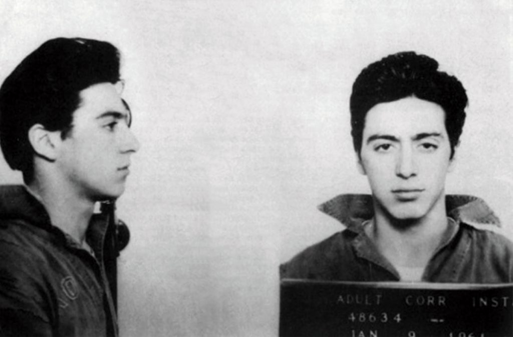 Fotografia unică a lui Al Pacino arestat pentru tentativă de jaf