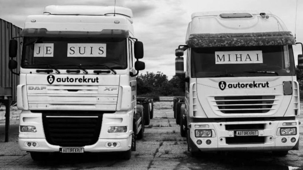 Șoferii de TIR români se revoltă după crima comisă în Franța. „Je suis Mihai”