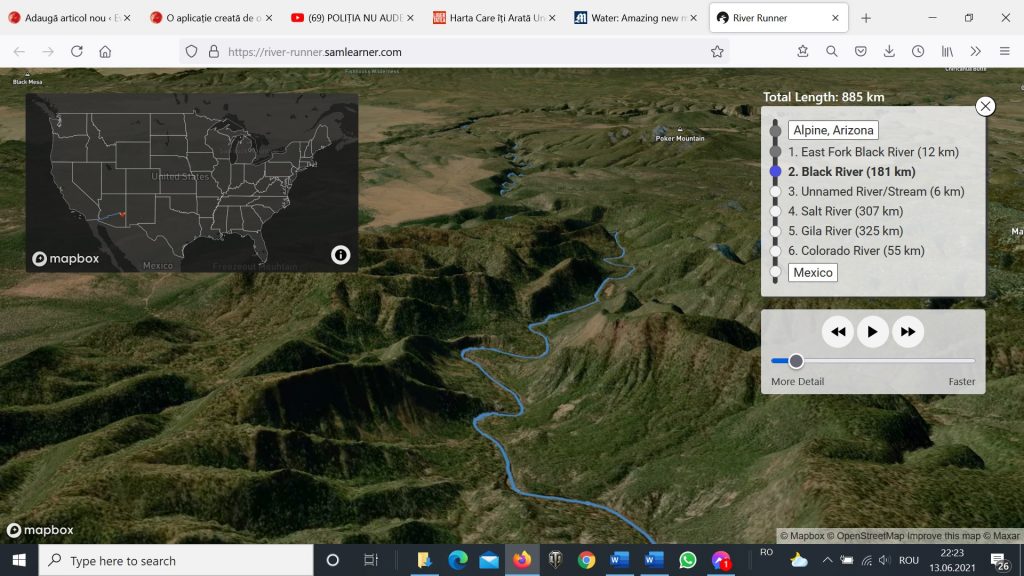 Harta arată unde se duce fiecare picătură de apă în Statele Unite. Un proiect care vrea să responsabilizeze oamenii