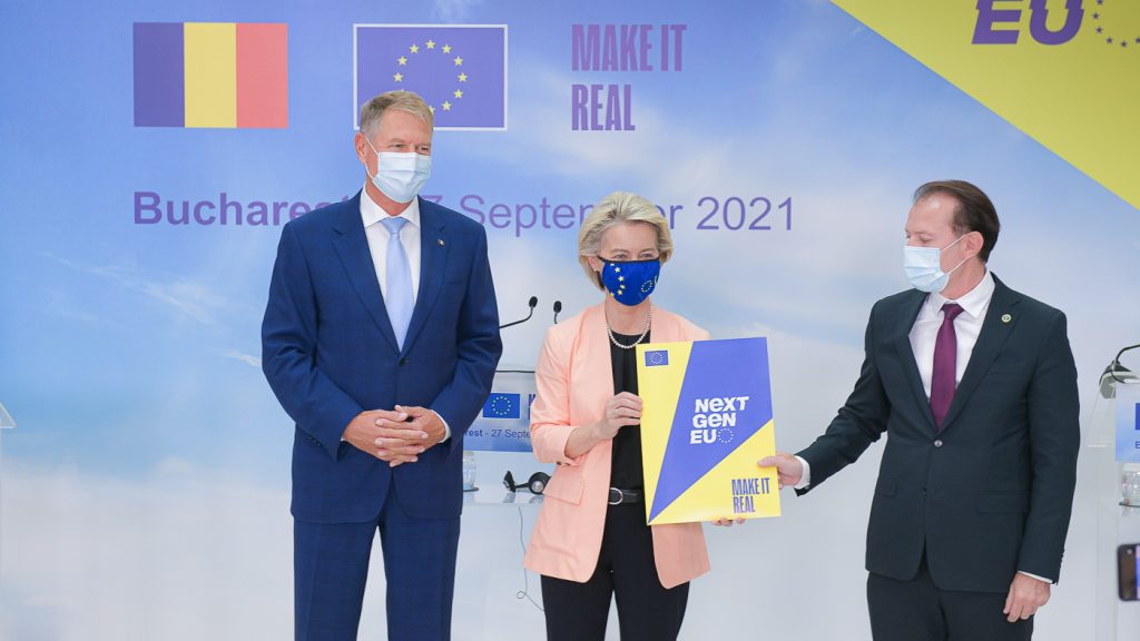 Ursula Von der Leyen, în România. Declarație comună cu Iohannis și Cîțu. VIDEO LIVE