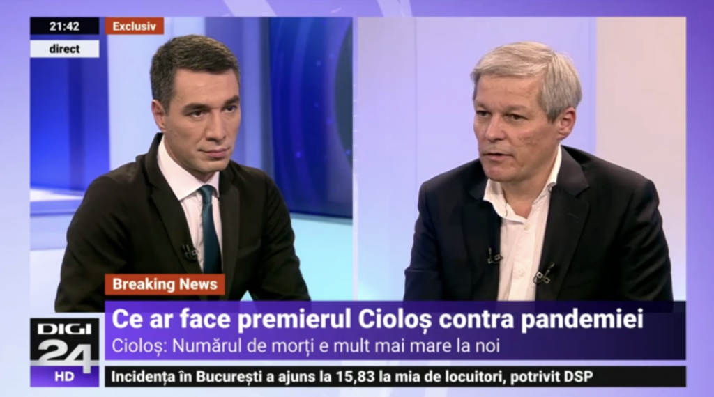 VIDEO. Dacian Cioloș, făcut de râs la Digi 24! Cum s-a încurcat premierul desemnat când a venit vorba despre pandemie