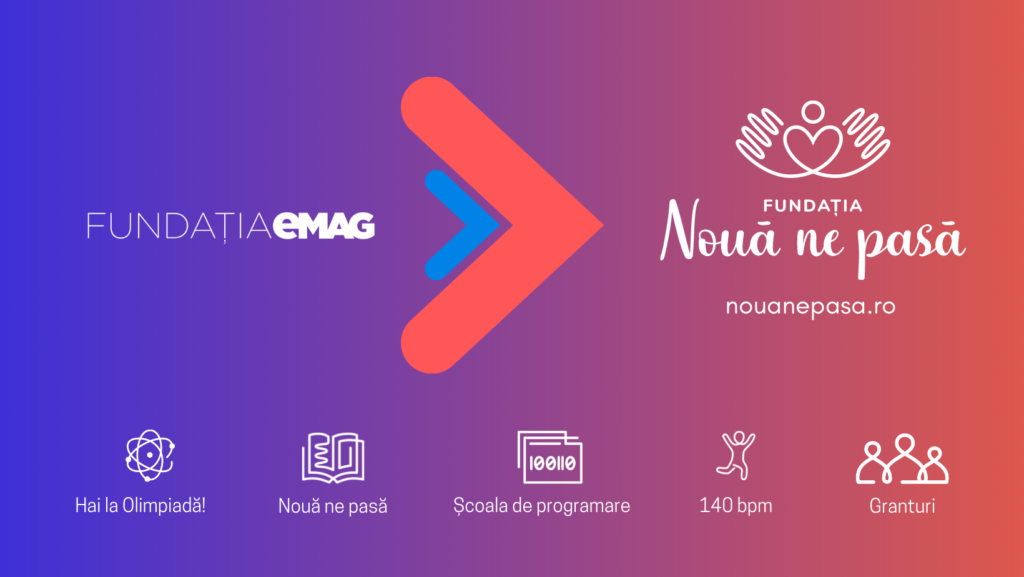 Fundația eMAG devine Fundația Nouă ne Pasă și lansează programe noi în lupta cu decalajele din educație