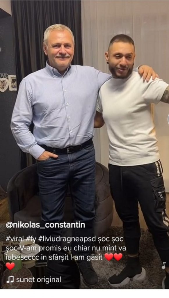 Liviu Dragnea, vedetă pe TikTok. Fostul lider PSD, braț la braț cu un manelist acuzat că dă țepe. VIDEO