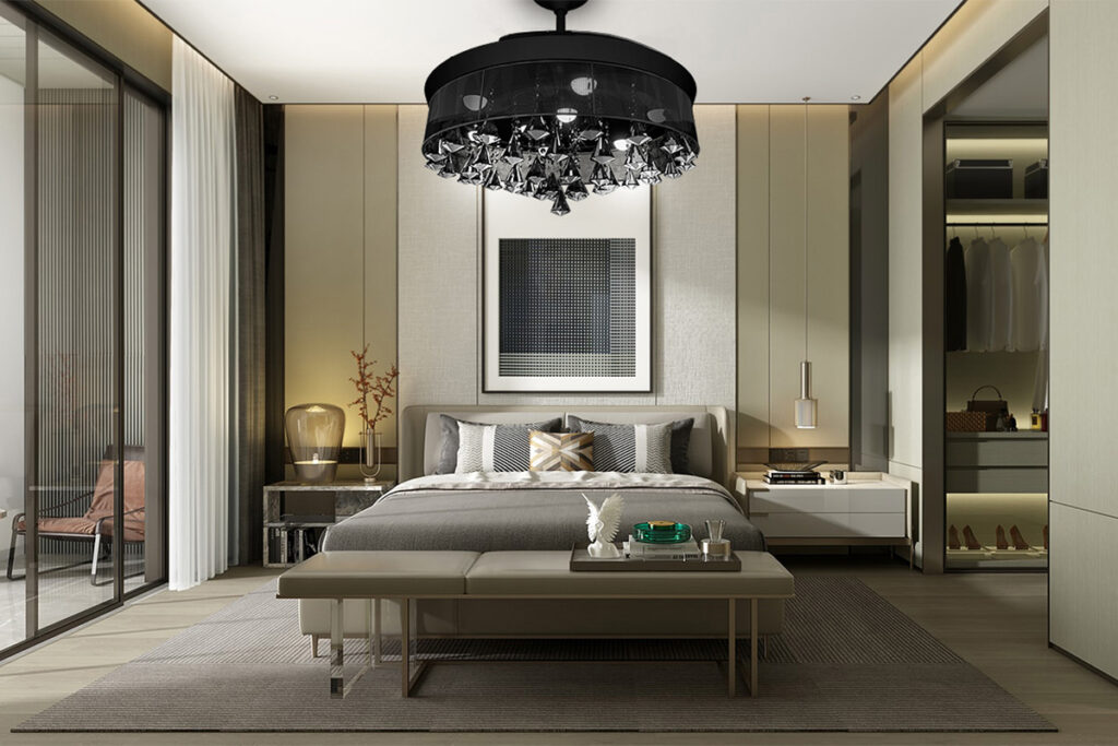 Un candelabru cu LED Nebuloasa Crystal de 40w cu 4000k, este o piesă de efect !