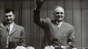 Nicolae Ceaușescu și Dej