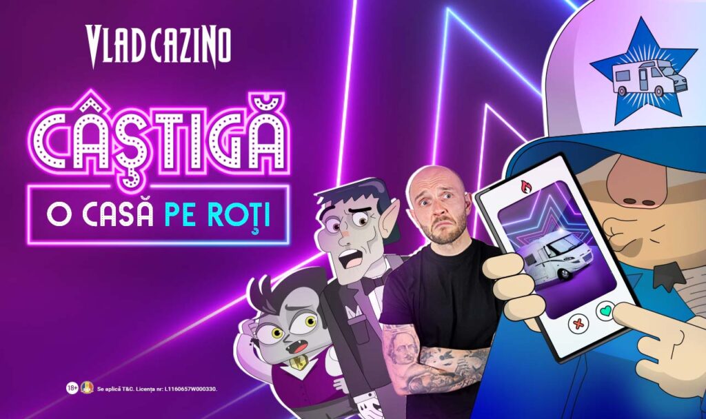 O rulotă McLouis Nevis 281 în valoare de 80.000 de euro și alte mii de premii în noua campanie Vlad Cazino