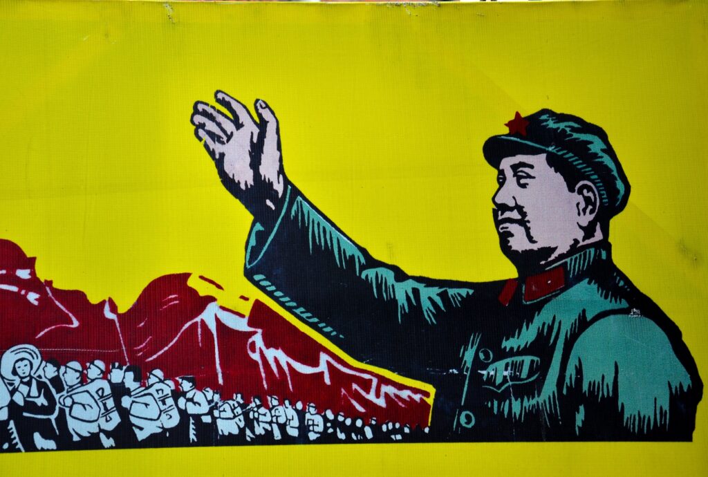 „Marele conducător” Mao Zedong