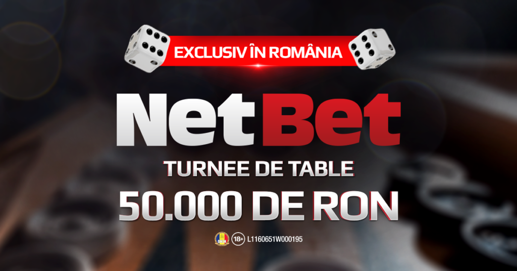 Nu e glumă! Din 1 aprilie, 50.000 de lei în fiecare lună în turnee de table pe NetBet