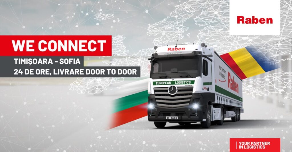 Raben deschide o noua linie de grupaj zilnică Timișoara – Sofia